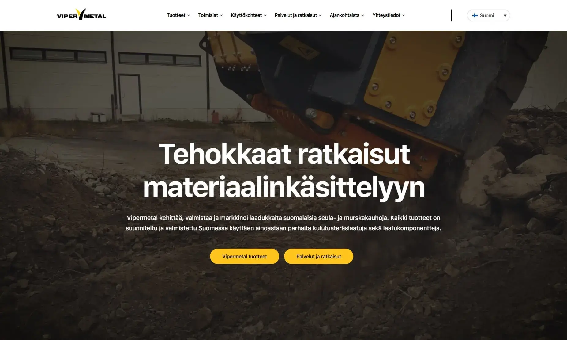 Joona Hämäläinen - WordPress-verkkosivut yritykselle Vipermetal